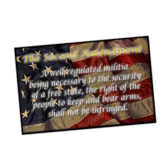 PO-002 Poster - Patriotic Second Amendment Right To Bear Arms