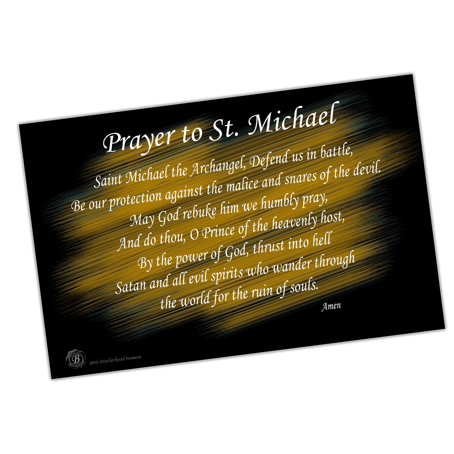 PO-007 Poster - Law Enforcement Prayer To Saint Michael