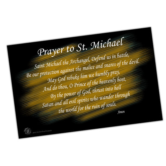 PO-007 Poster - Law Enforcement Prayer To Saint Michael