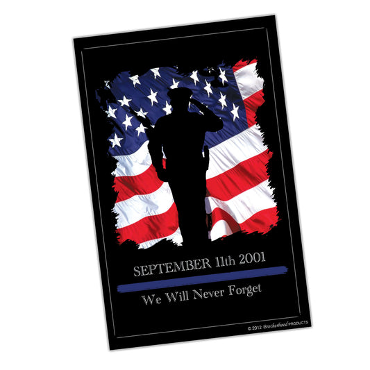 PO-009 Poster - Law Enforcement Sept. 11 Memorial Poster