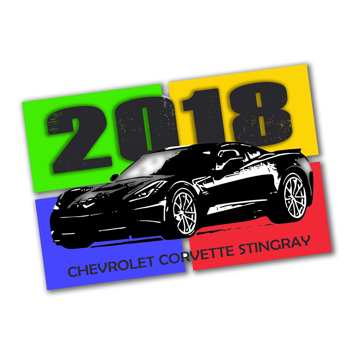 PO-048 Poster - Corvette 2018 American Sports Car