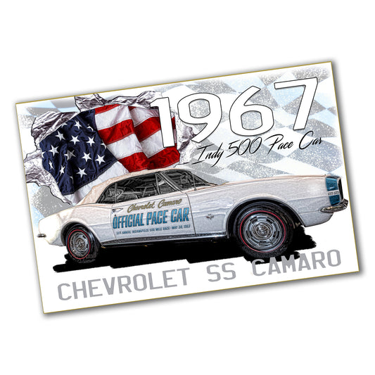 PO-050 Poster - Camaro 1967 Indy 500 Pace Car