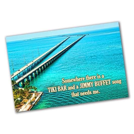 PO-055 Poster - Travel Florida Seven Mile Bridge Florida Keys