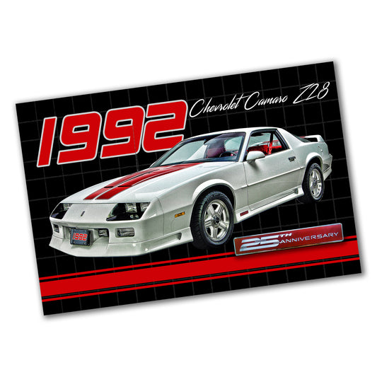 PO-056 Poster - Camaro 1992 Z28 25th Anniversary Car