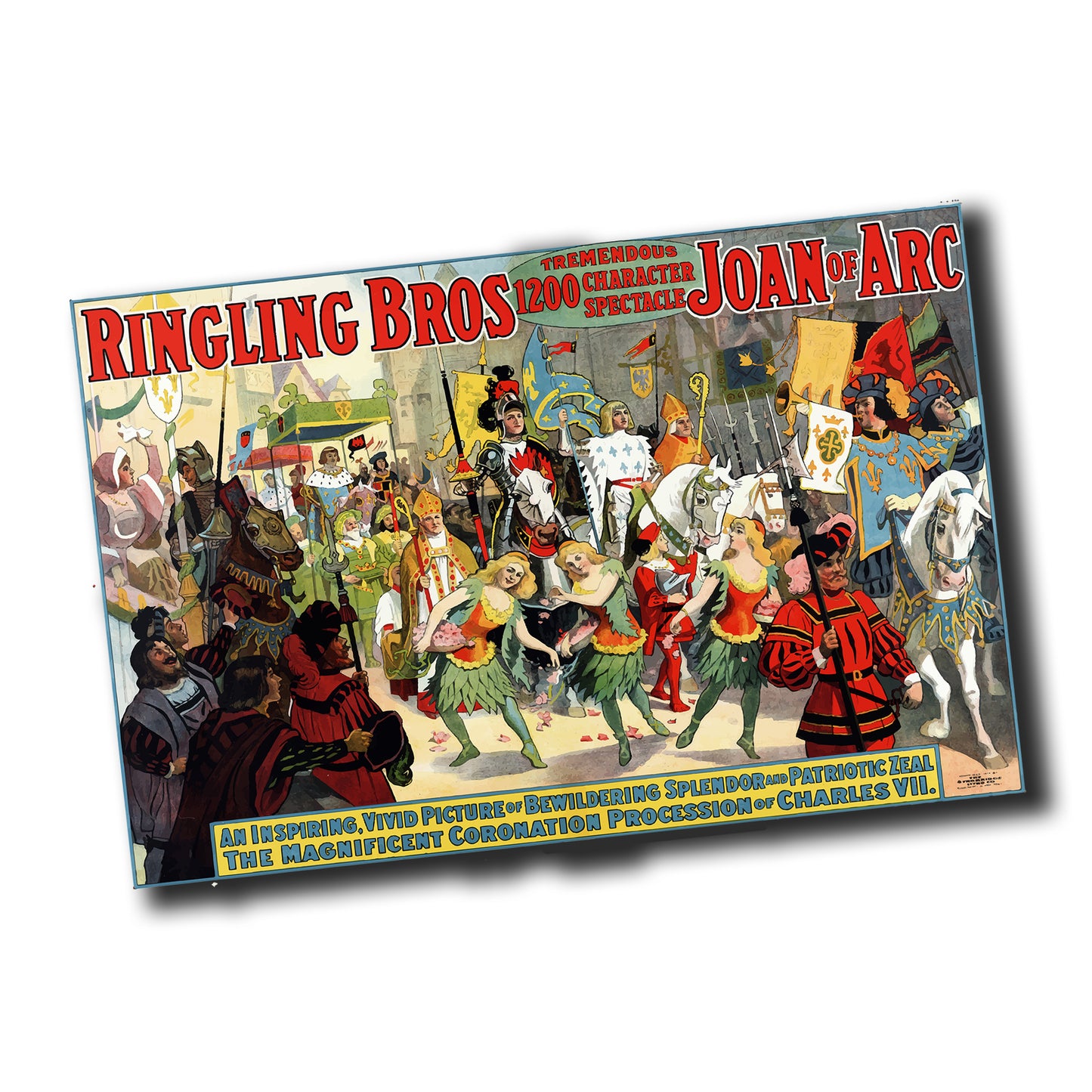 PO-057 Poster - Circus Poster Ringling Brothers Joan of Arch
