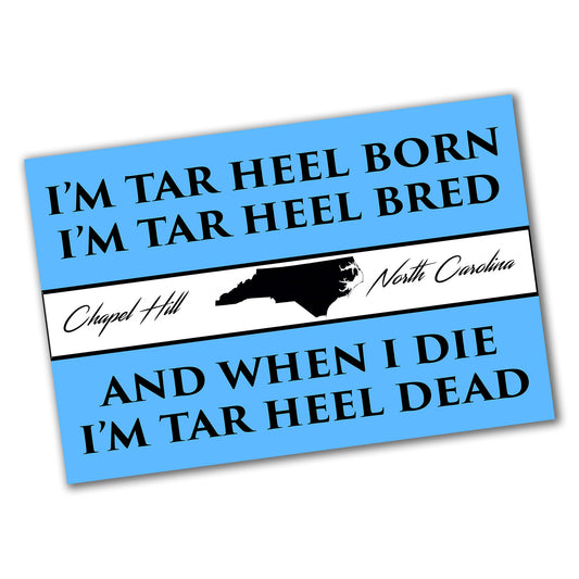 PO-071 Poster - North Carolina Tar Heel Born