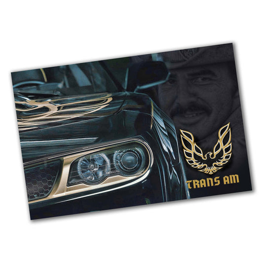 PO-074 Poster - Trans Am Burt Reynolds Bandit Design