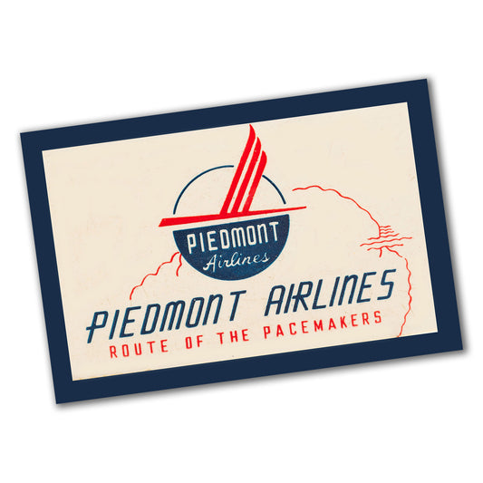 PO-076 Poster - Aviation Piedmont Airlines Route of the Pace Makers