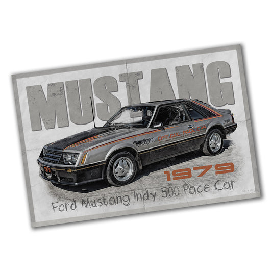 PO-079 Poster - Mustang 1979 Indy 500 Pace Car