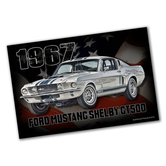 PO-083 Poster - Mustang 1967 GT500 American Flag