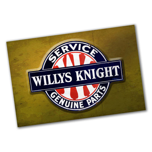 PO-100 Poster - Cars Willys Knight Service Genuine Parts