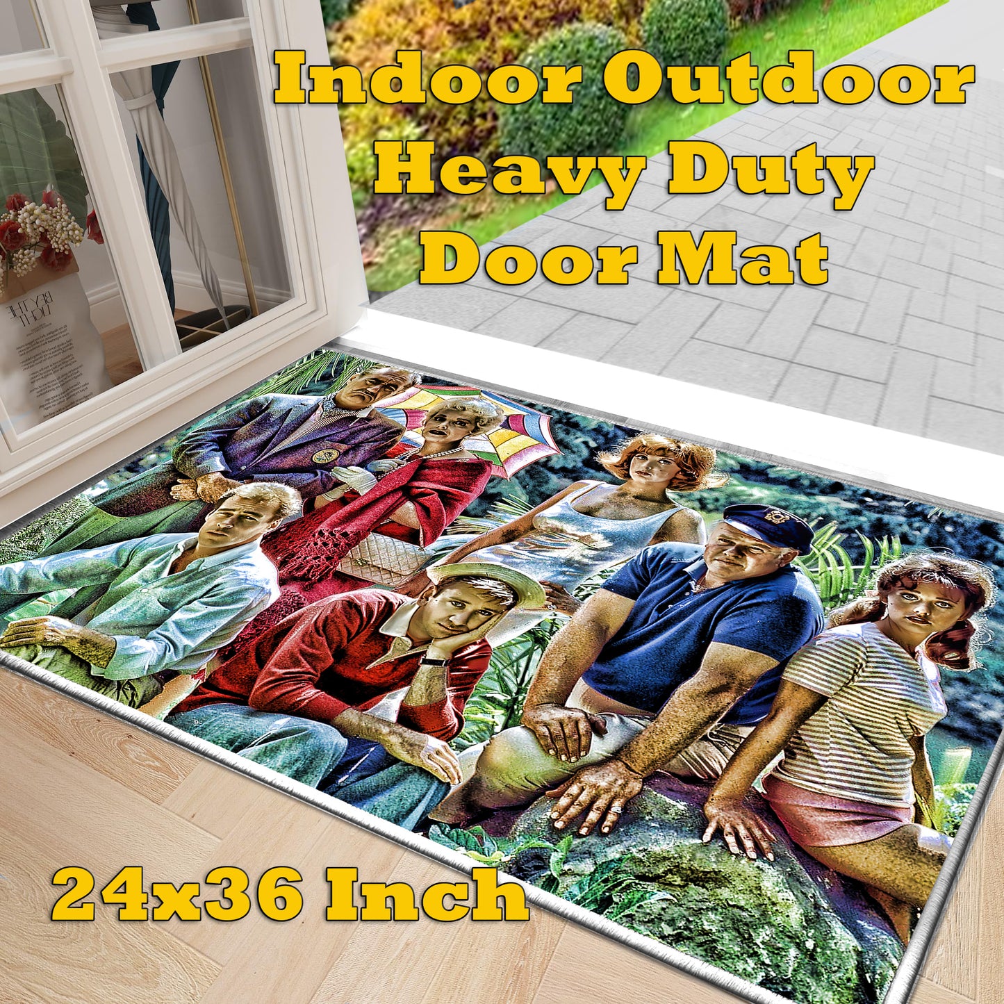 RG-002 Door Mat - TV Show Gilligan's Island Cast Members