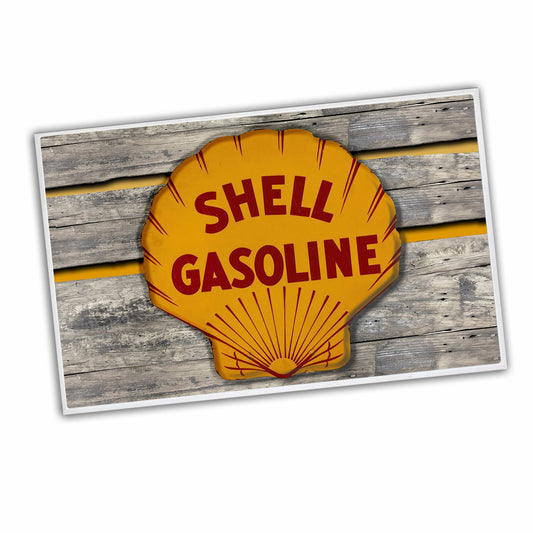 RG-008 Door Mat - Vintage Shell Gasoline Design