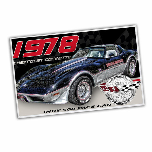RG-037 Door Mat - 1978 Classic Corvette Indy 500 Pace Car