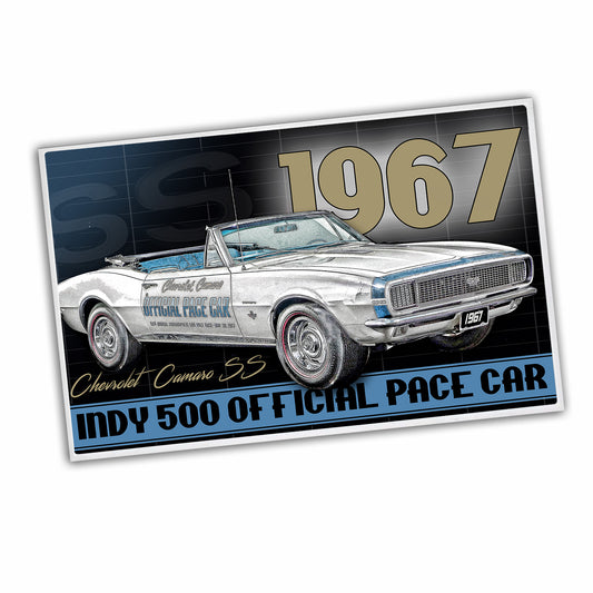 RG-044 Door Mat - 1967 Classic Camaro Indy 500 Pace Car