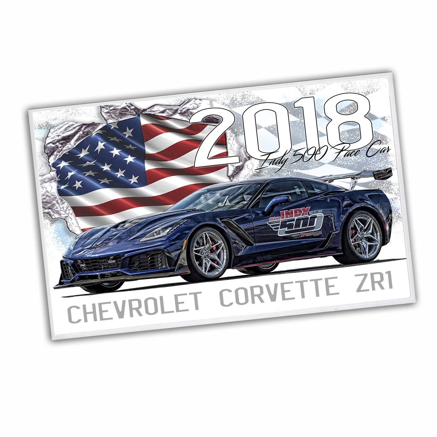 RG-051 Door Mat - 2018 Classic Corvette Indy 500 Pace Car