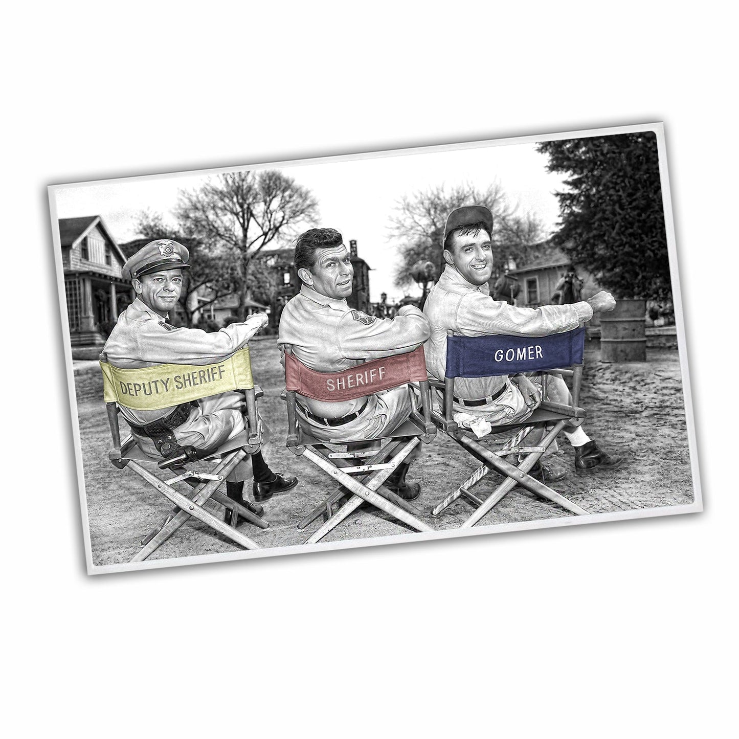 RG-066 Door Mat - Mayberry Cast Gomer, Deputy Barney, Sheriff Taylor