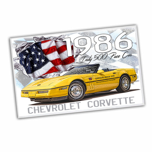 RG-081 Door mat - 1986 Classic Corvette Indy 500 Pace Car