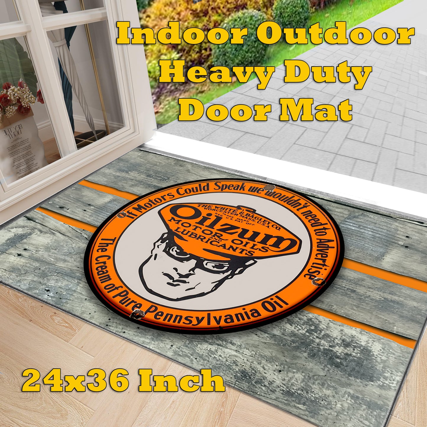 RG-093 Door Mat - Oilzum Motor Oils and Lubricants Cars