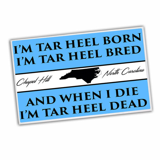 RG-121 Door Mat - I'm Tar Heel Born Bred And When I Die