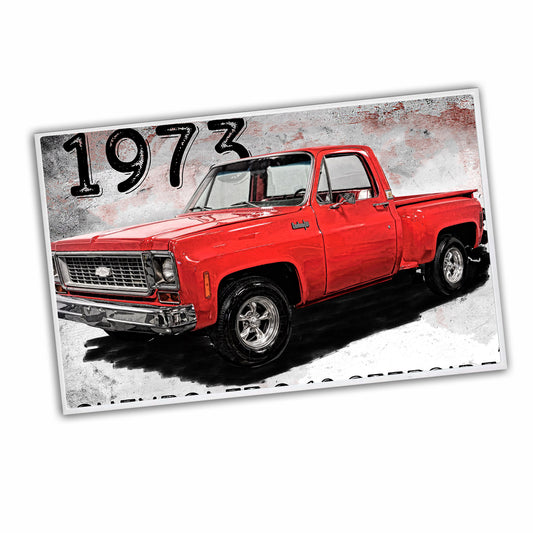 RG-130 Door Mat - 1973 Cheyenne 10 Step Side Pick Up Truck