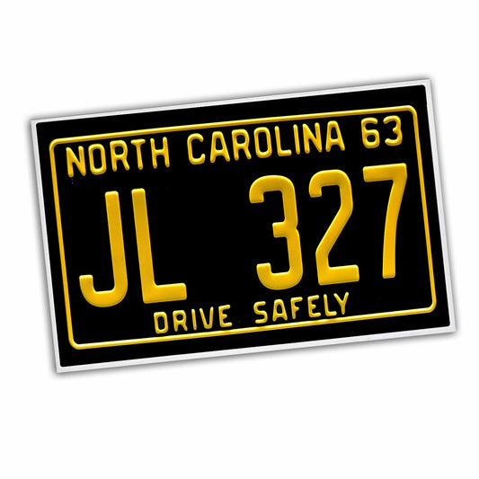 RG-134 Door Mat - Mayberry Squad Car Plate JL-327