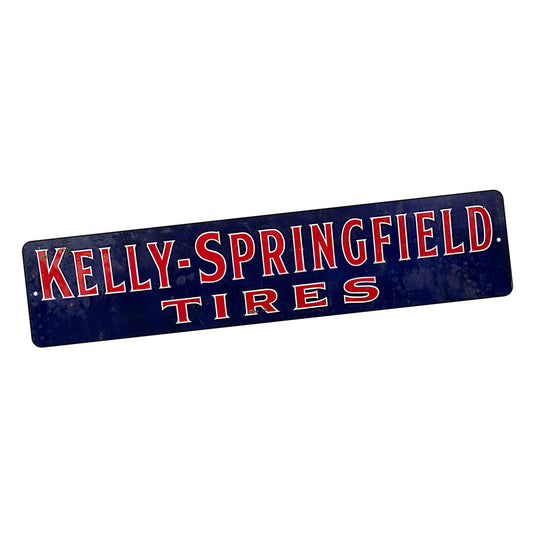 SI-STR-074 Street Sign - Gas & Oil Kelly Springfield Tires