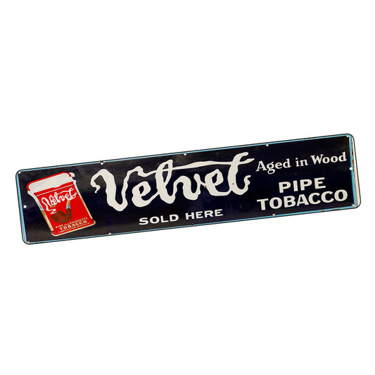 SI-STR-077 Street Sign - Gas & Oil Velvet Pipe Tobacco
