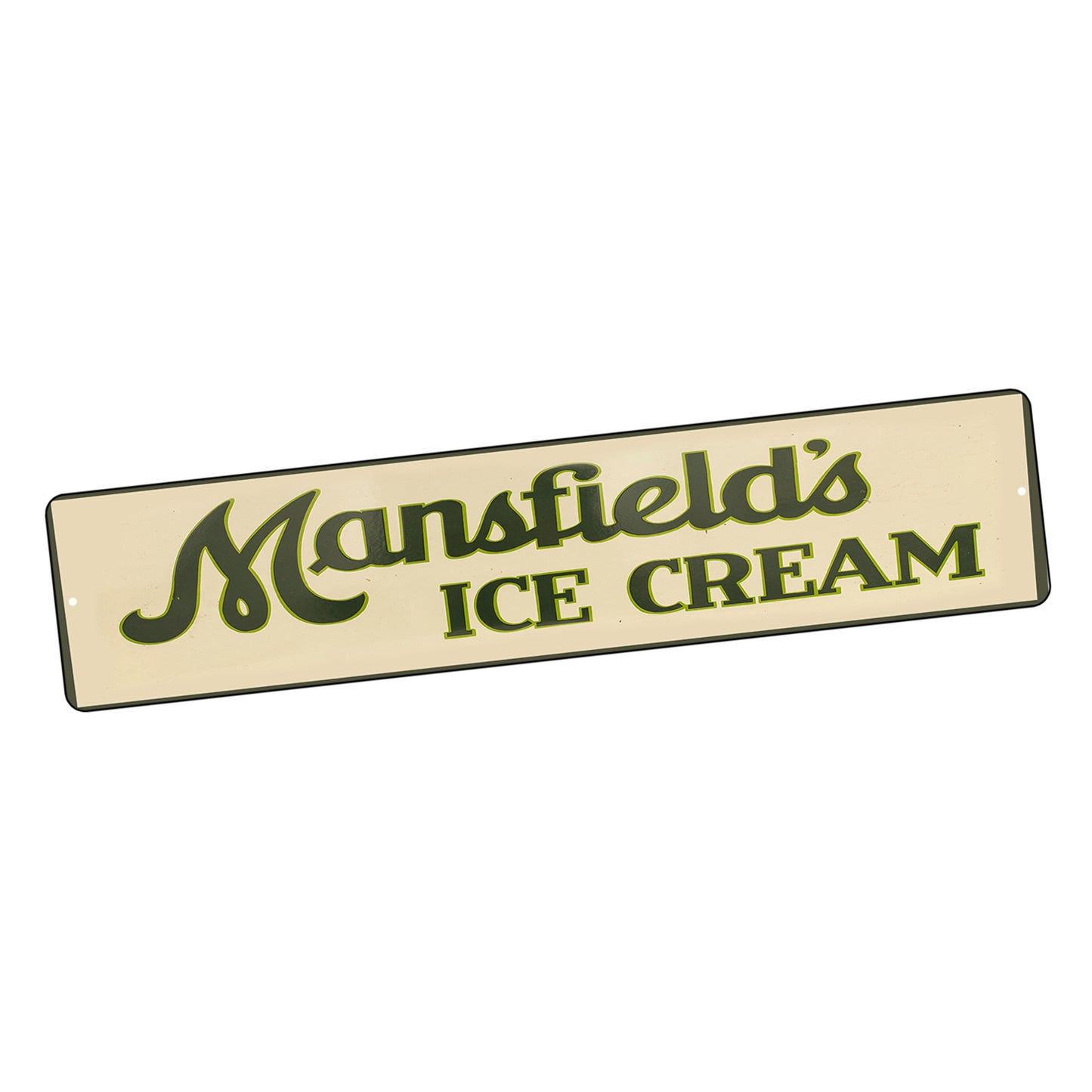 SI-STR-084 Street Sign - Food Mansfield Ice Cream