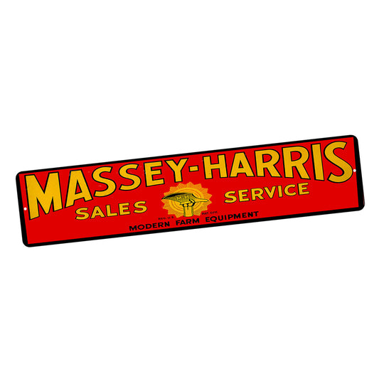 SI-STR-094 Street Sign - Tractors Massey-Harris Sales Service