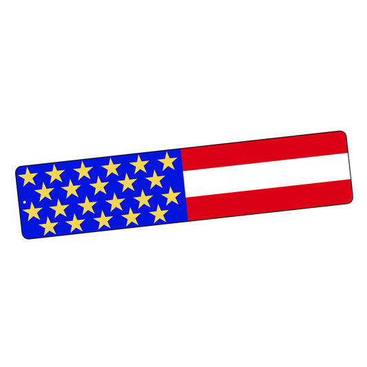 SI-STR-100 Street Sign - Patriotic American Flag