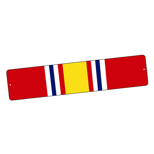 SI-STR-104 Street Sign - Military Vietnam Campaign Ribbon National Defense