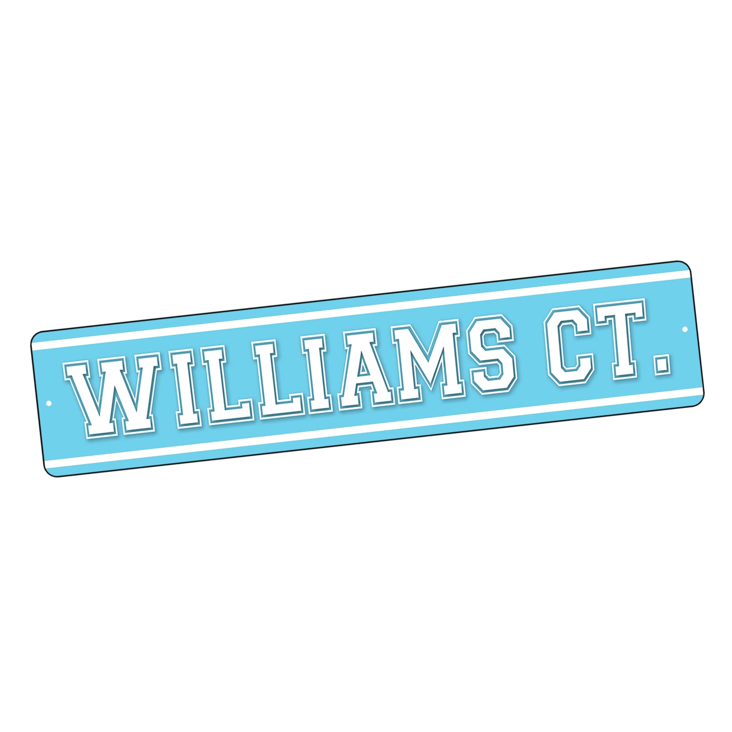 SI-STR-117 Street Sign - Sports UNC Williams Ct. Basketball