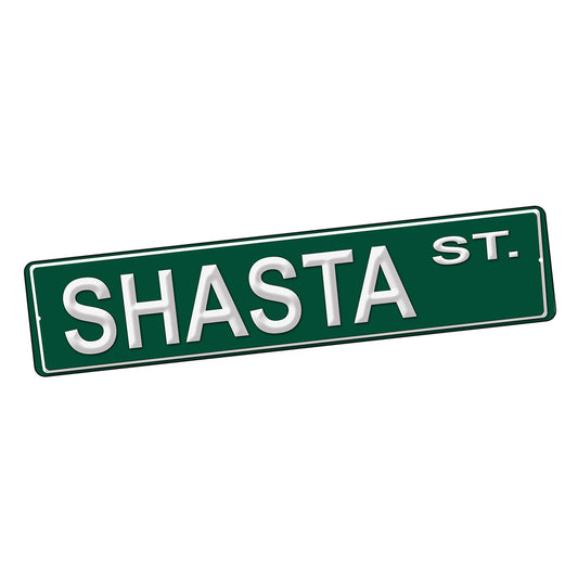 SI-STR-126 Street Sign - Travel RV Shasta Street