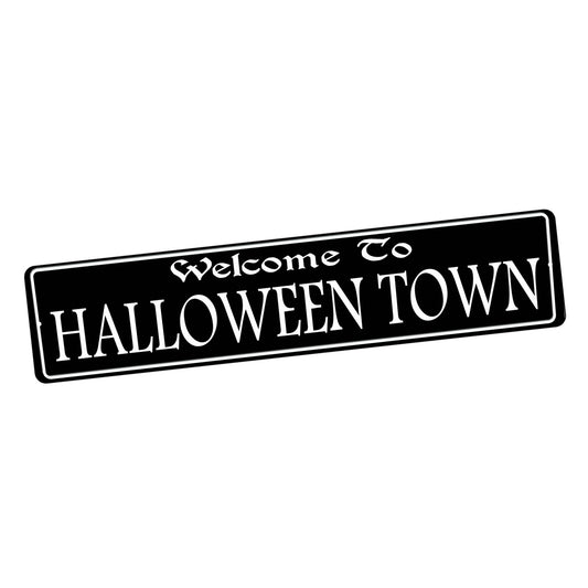 SI-STR-174 Street Sign - TV Welcome To Halloweentown