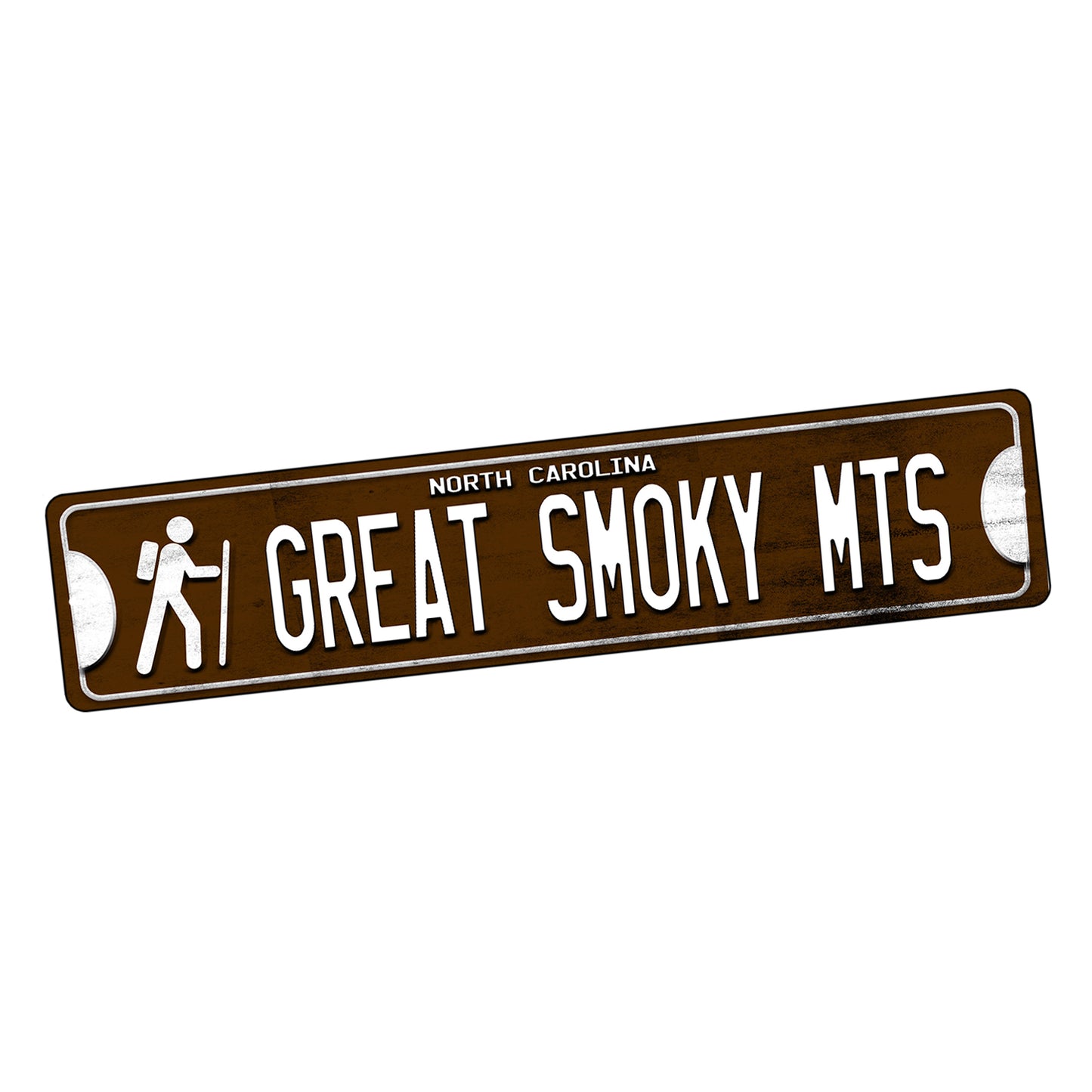 SI-STR-193 Street Sign - Mountains North Carolina Great Smokey Mountains