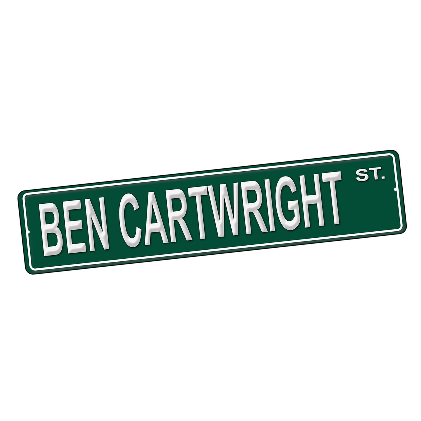 SI-STR-209 Street Sign - Bonanza TV Show Character Names