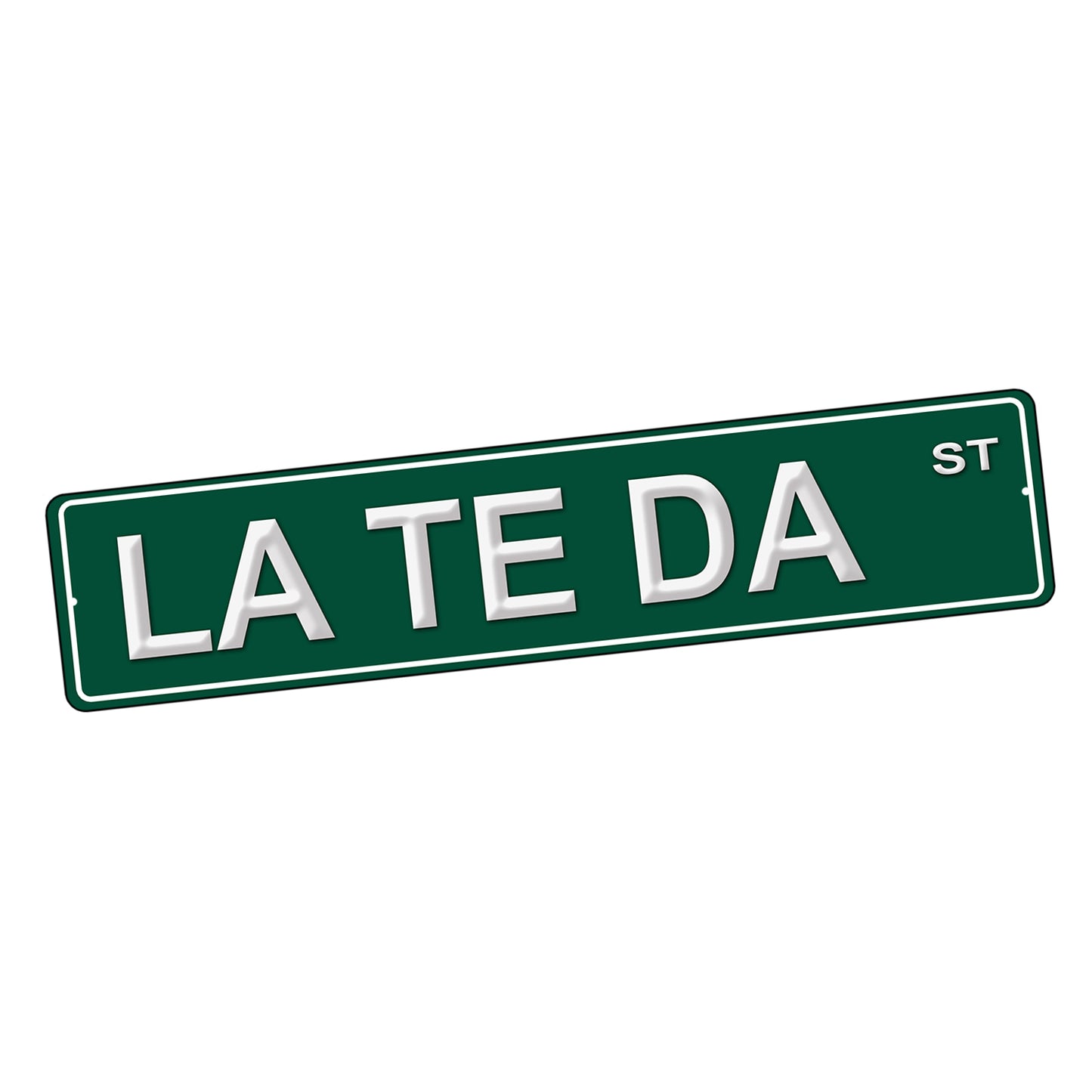 SI-STR-227 Street Sign - Music Jimmy Buffett La Te Da