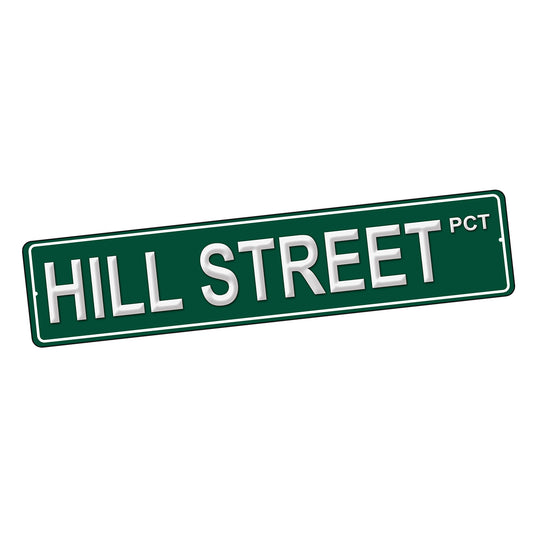 SI-STR-230 Street Sign - Hill Street Blues Hill Street Design