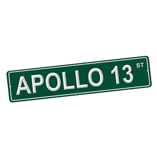 SI-STR-236 Street Sign - Aviation Apollo 13 Design
