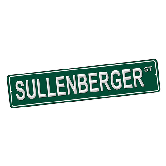SI-STR-237 Street Sign - Aviation Sullenberger Design
