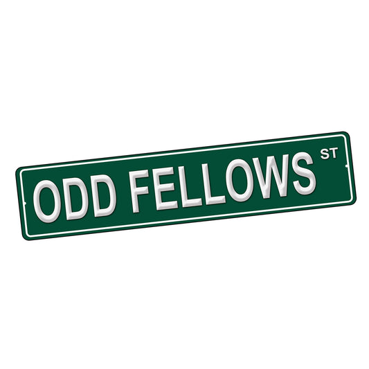 SI-STR-242 Street Sign - Brotherhood Odd Fellows Design