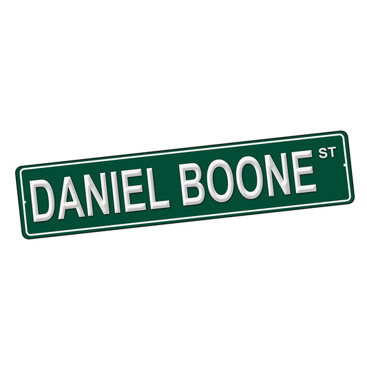 SI-STR-244 Street Sign - TV Daniel Boone Design