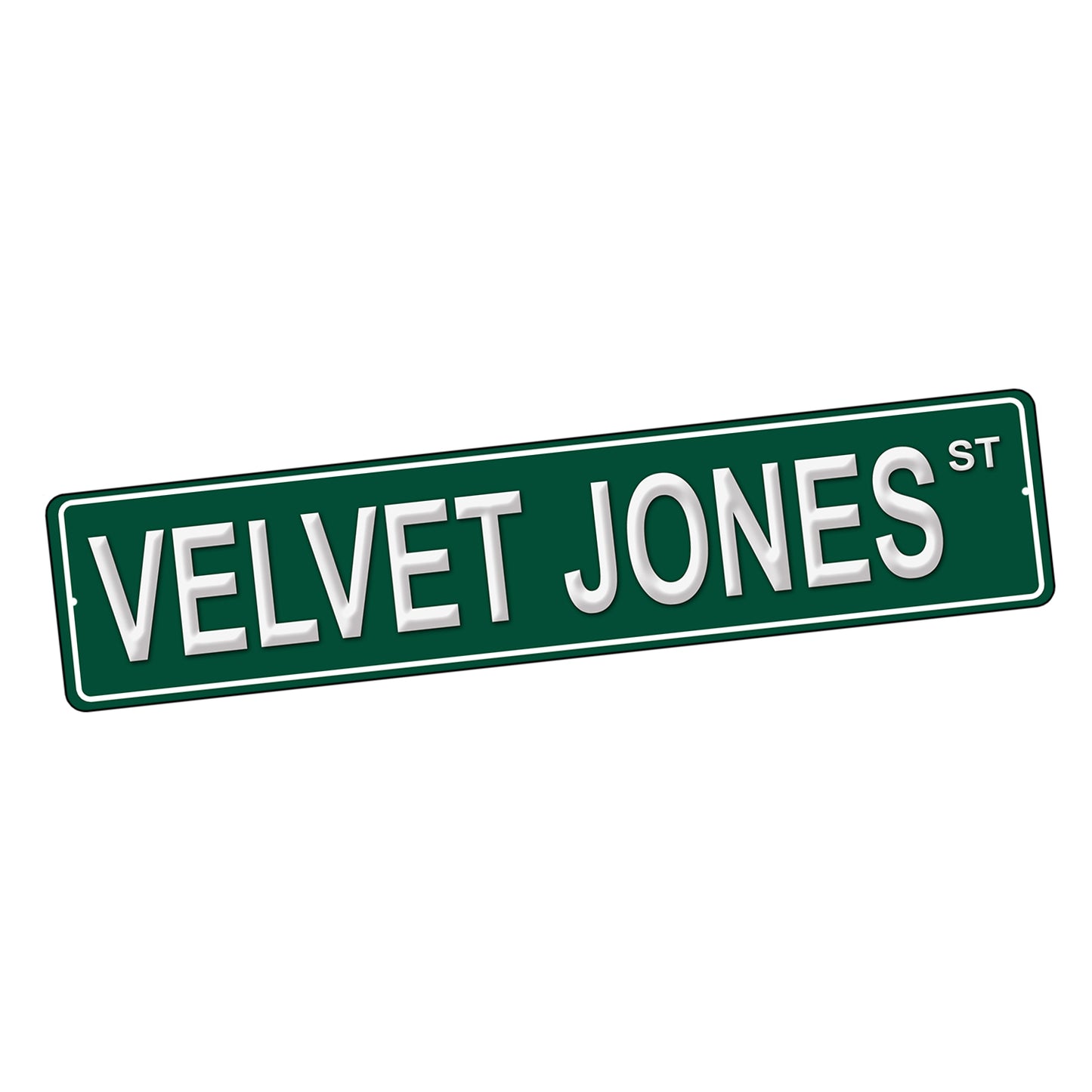 SI-STR-245-13 Street Sign - TV SNL Velvet Jones Design