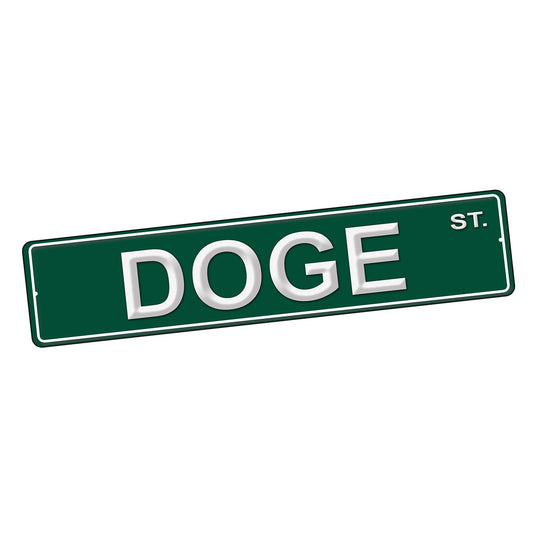 SI-STR-246-2 Street Sign - Political Elon Musk Doge