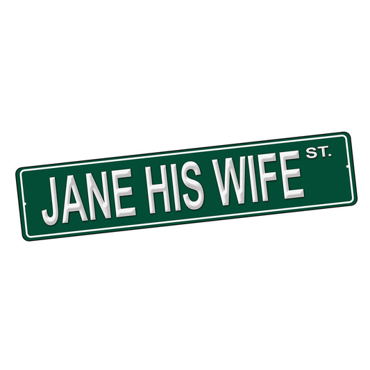 SI-STR-266-1 Street Sign - TV Show The Jetson's Jane His Wife