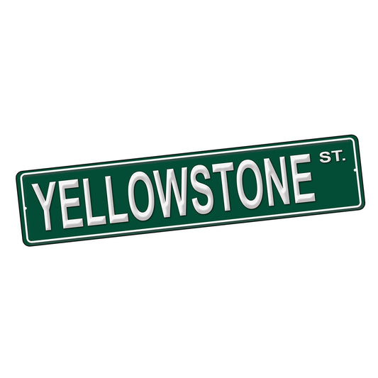 SI-STR-291 Street Sign - TV Yellowstone National Park