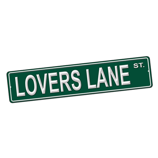 SI-STR-295 Street Sign - Novelty Lovers Lane Design