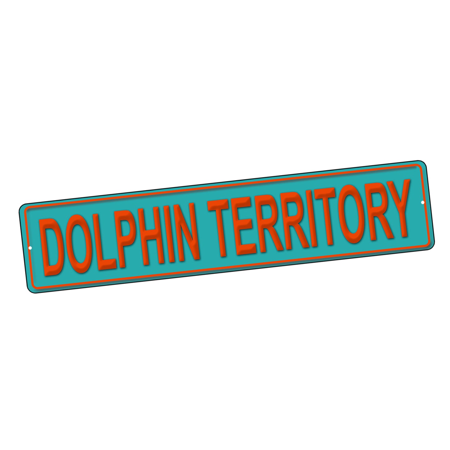 SI-STR-298 Street Sign - Football Dolphin Territory