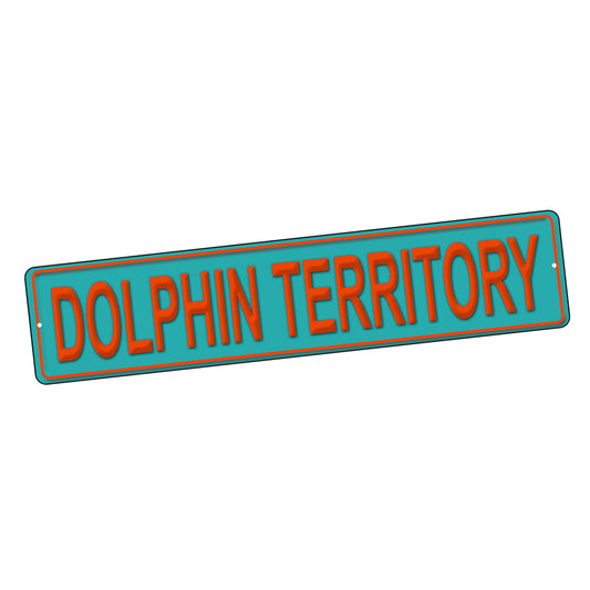 SI-STR-298 Street Sign - Football Dolphin Territory